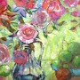 Exuberant 24" x 24"  © Gwen Sylvester, acrylic on canvas,  gallery wrap